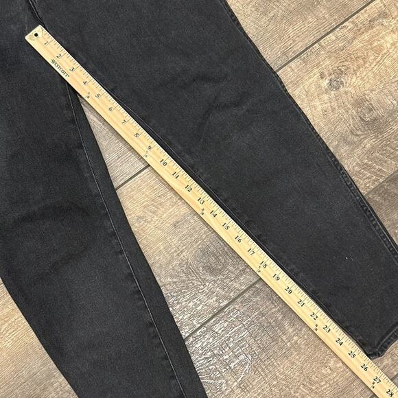 Madewell 10” High Rise Black Washed Skinny Jeans Size 32 - Picture 5 of 7